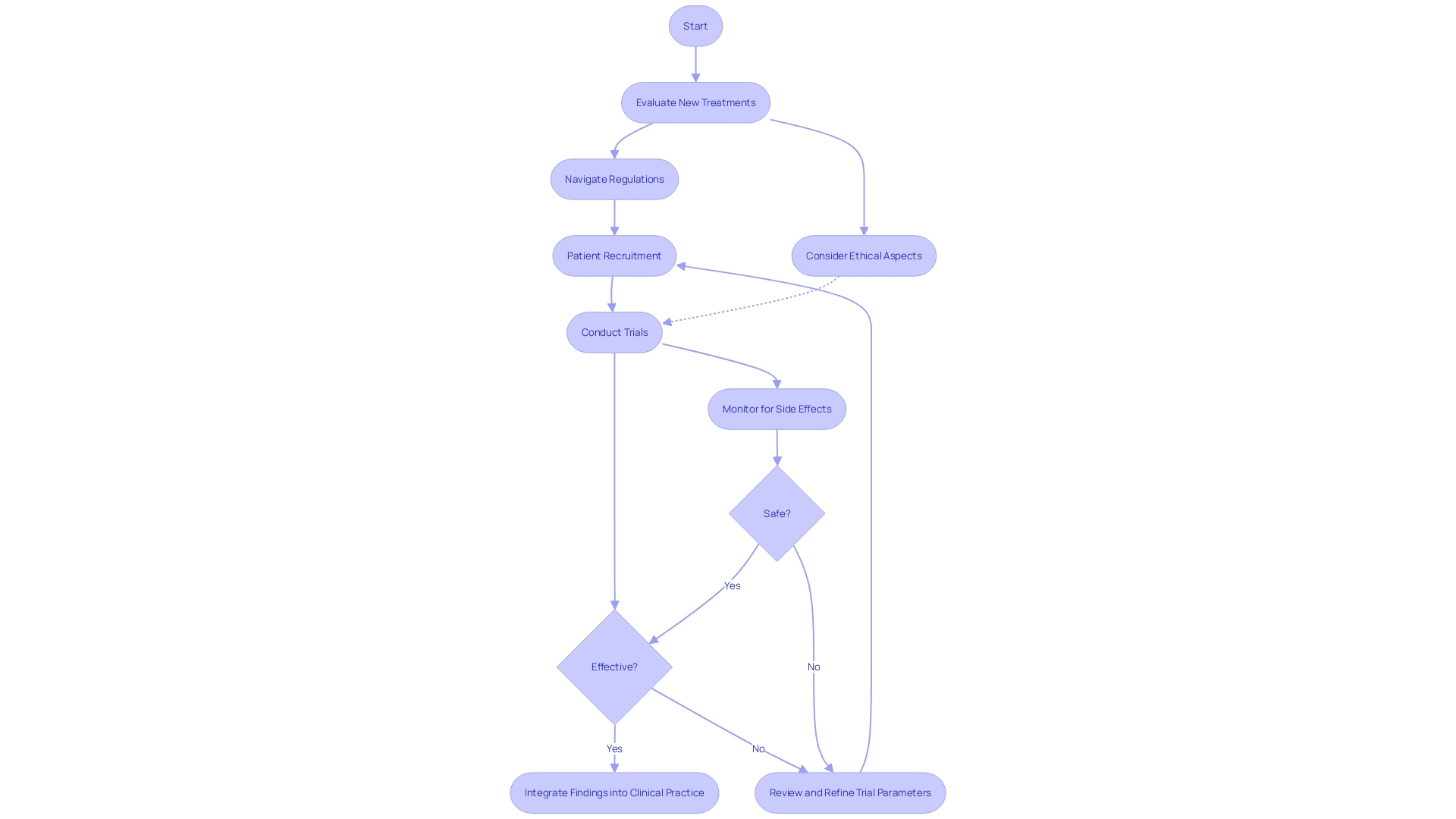 Flowchart of the Clinical Trial Process