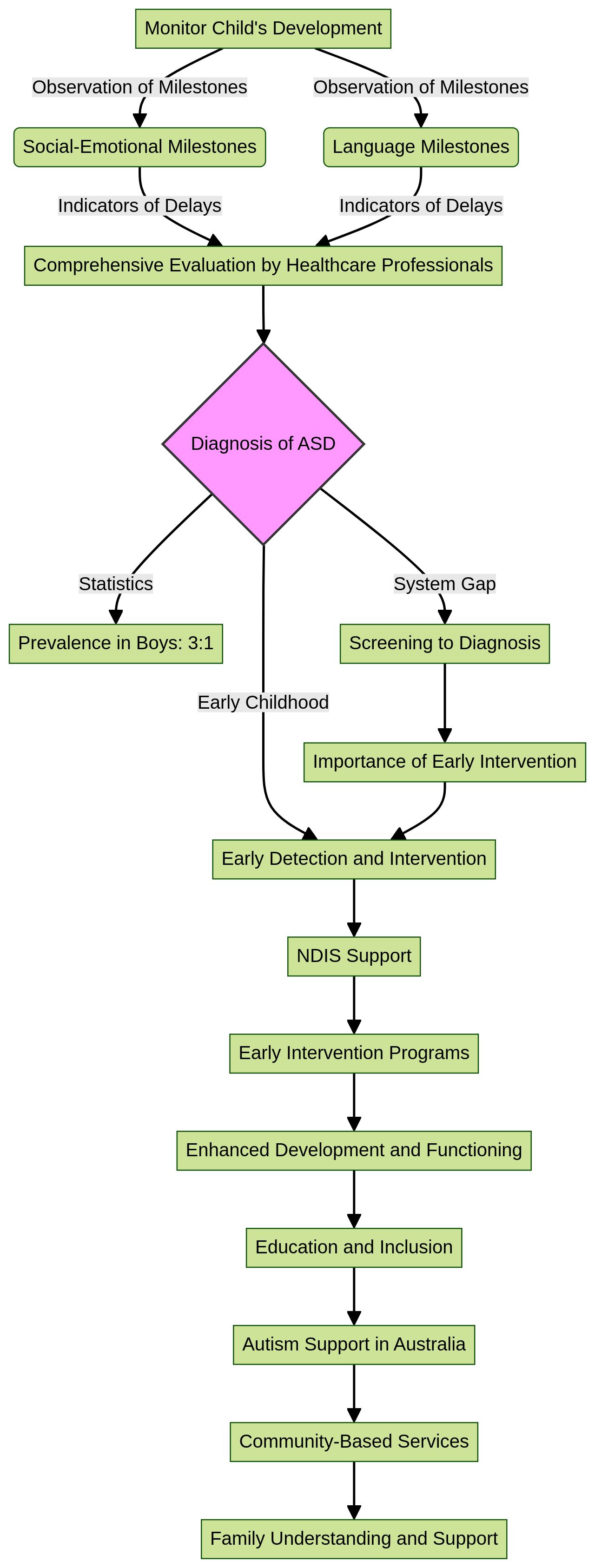 Flowchart: Early Identification of Autism Spectrum Disorder