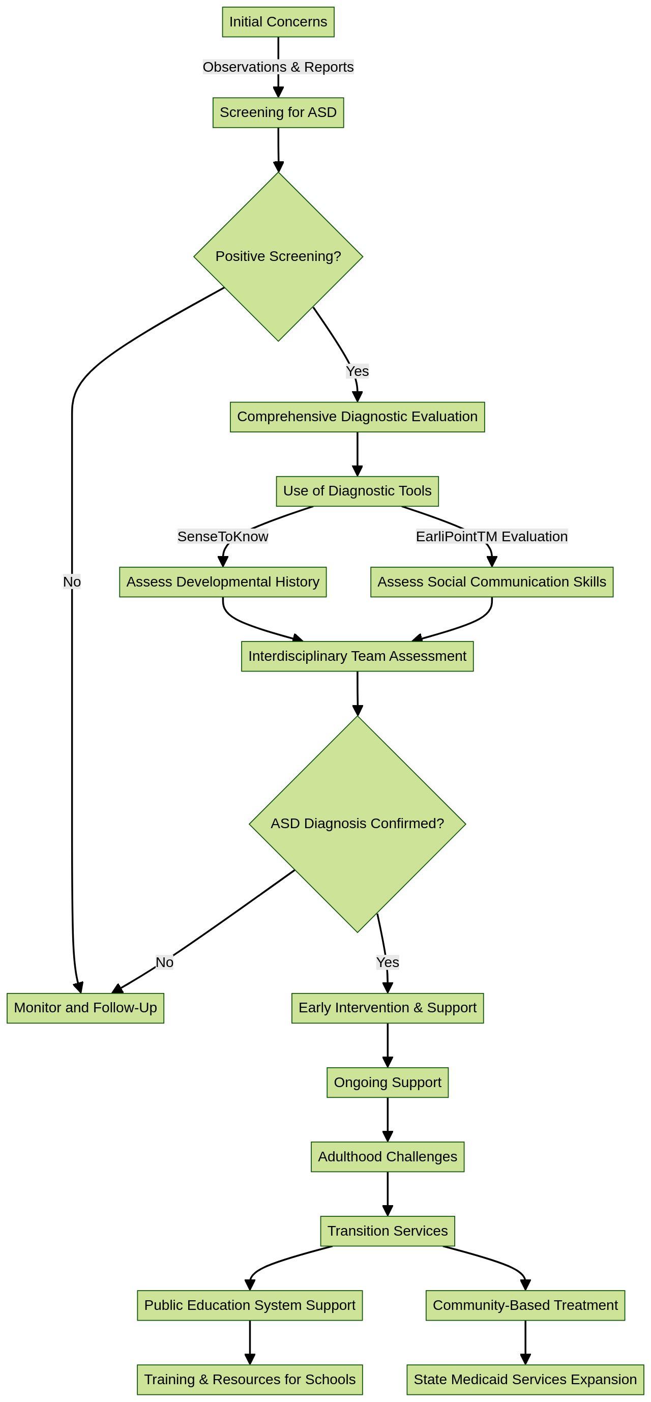 Flowchart: Diagnostic Process for Autism Spectrum Disorders