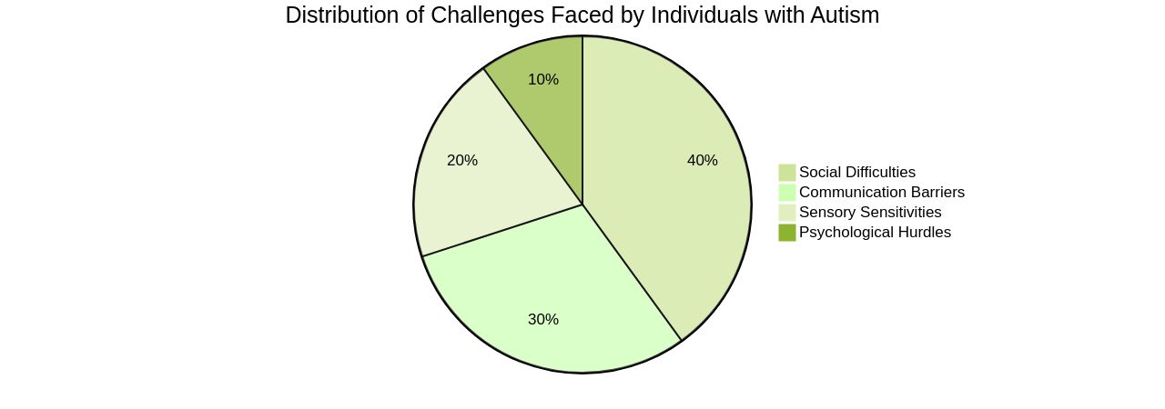 Distribution of Challenges Faced by Individuals with Autism