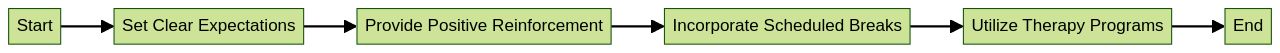 Flowchart: Techniques for Managing Challenging Behaviors during Drawing Sessions