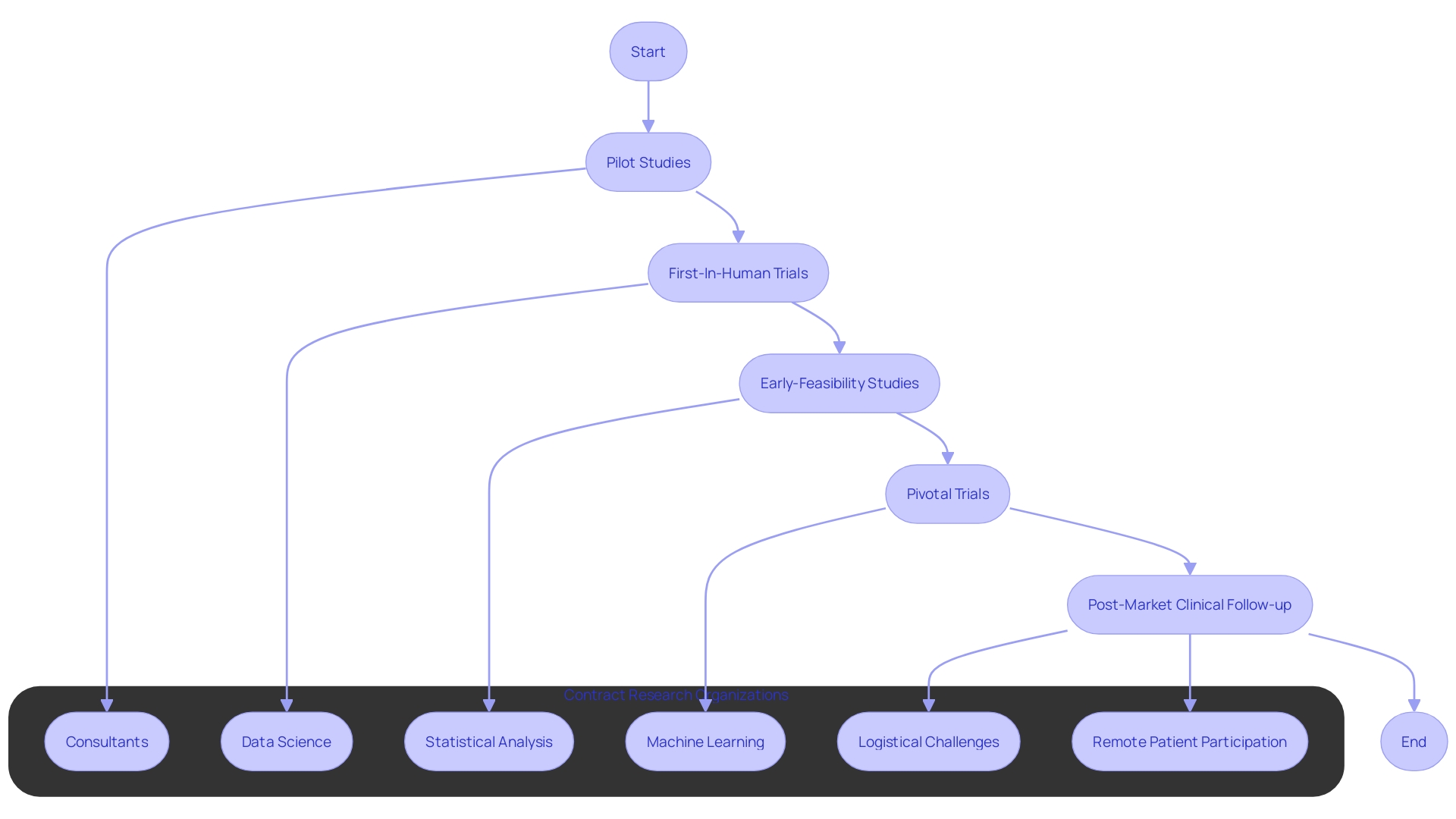 Flowchart of the Clinical Trial Process