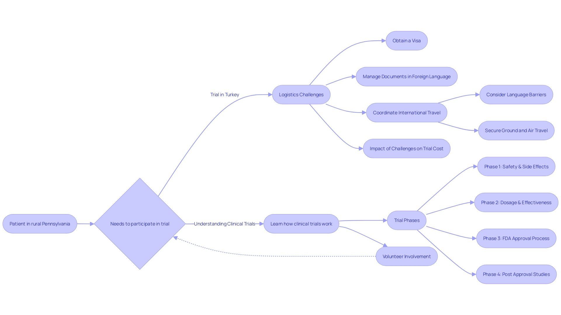 Flowchart for Clinical Trial Logistics