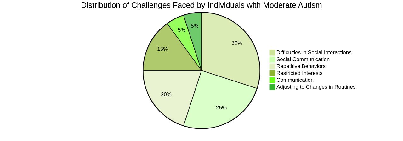 Distribution of Challenges Faced by Individuals with Moderate Autism