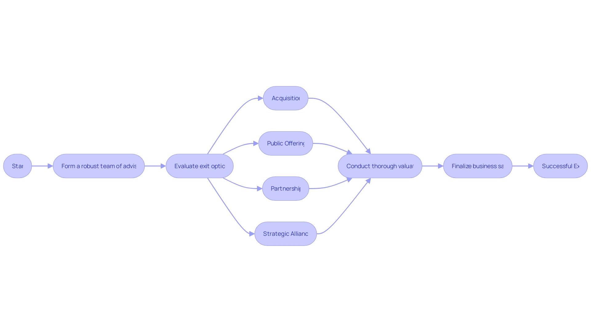 Strategic Exit Plan Flowchart