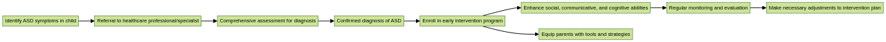 Flowchart of Early Diagnosis and Intervention for Autism Spectrum Disorder