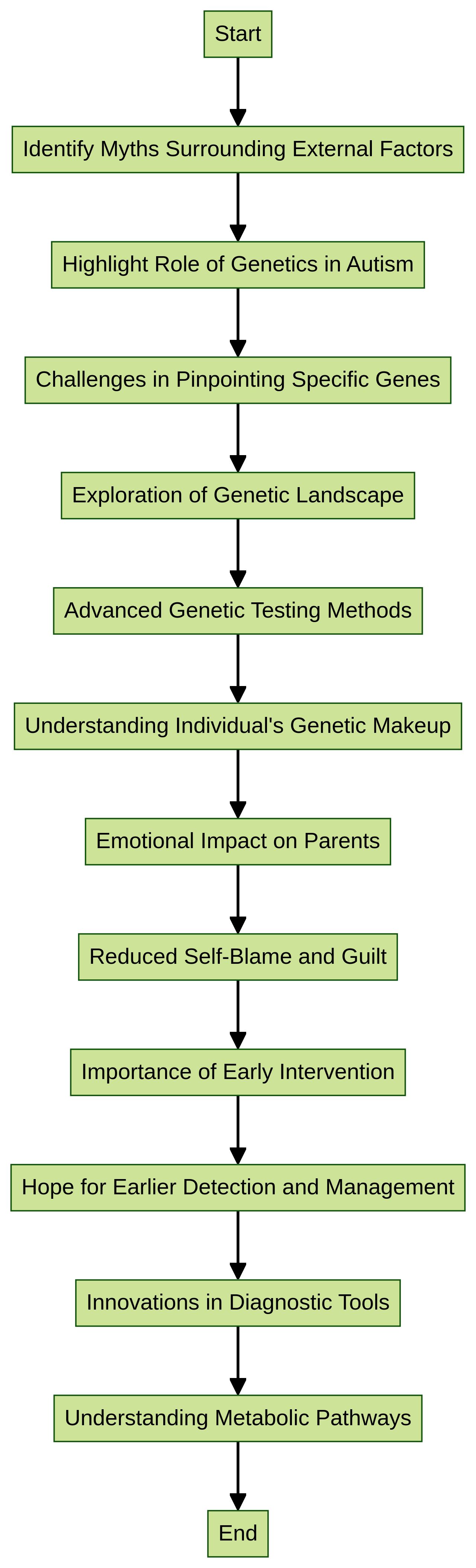 Flowchart: Understanding the Genetic Underpinnings of Autism