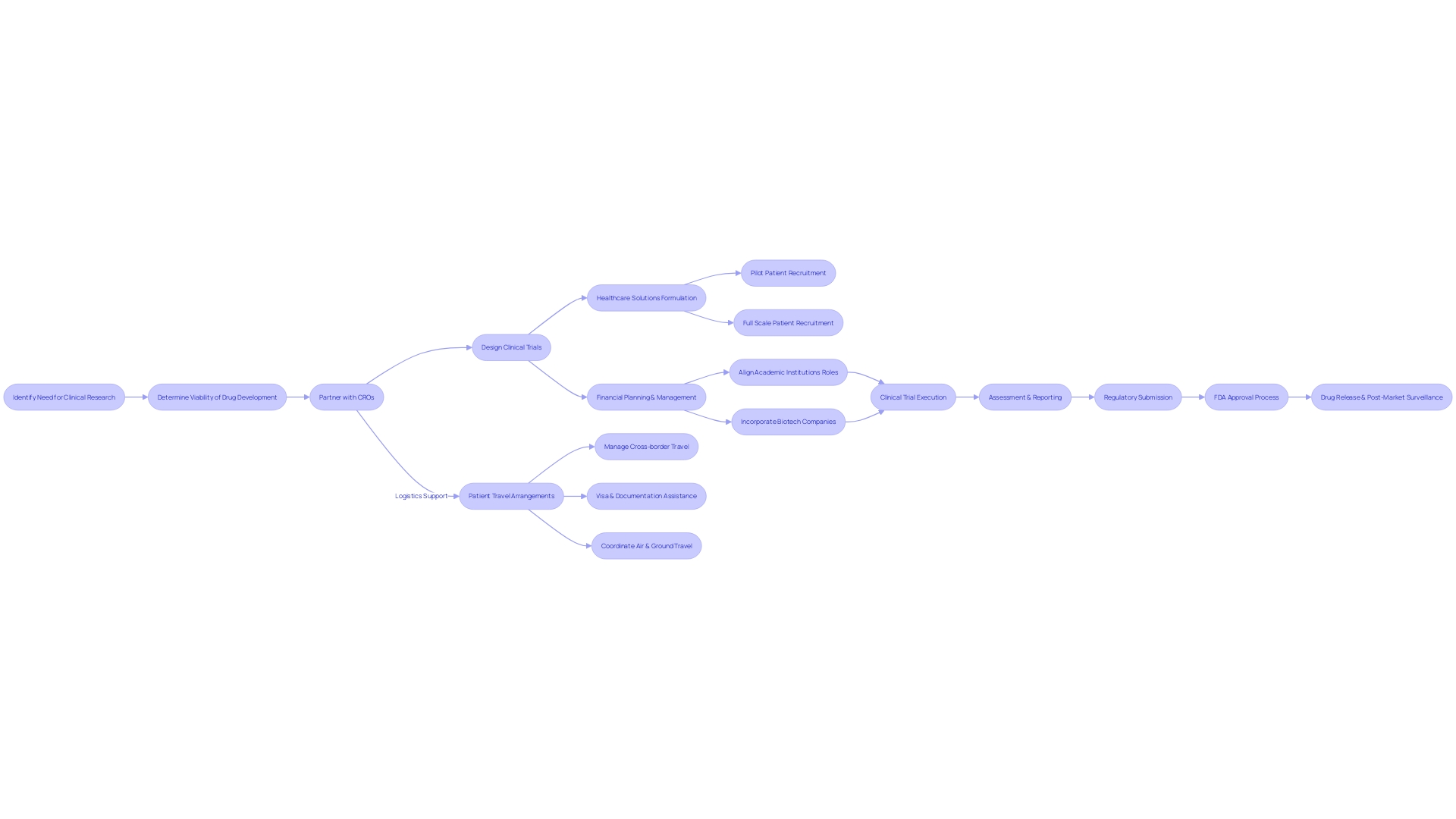 Clinical Research Process Flowchart