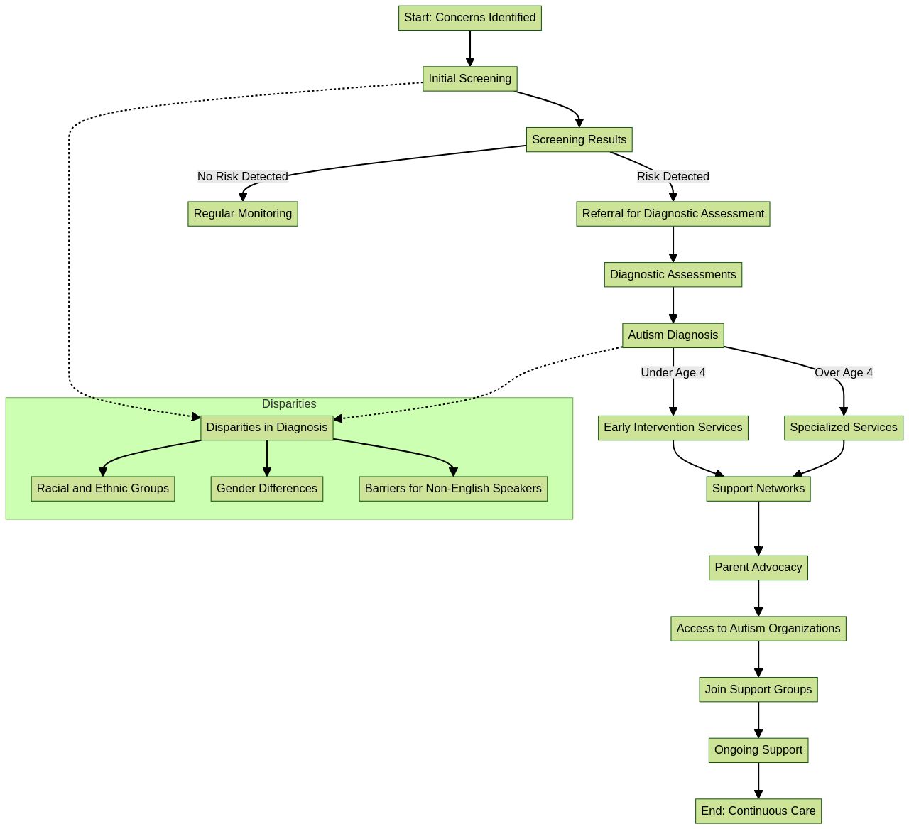 Flowchart: The Autism Diagnosis Journey