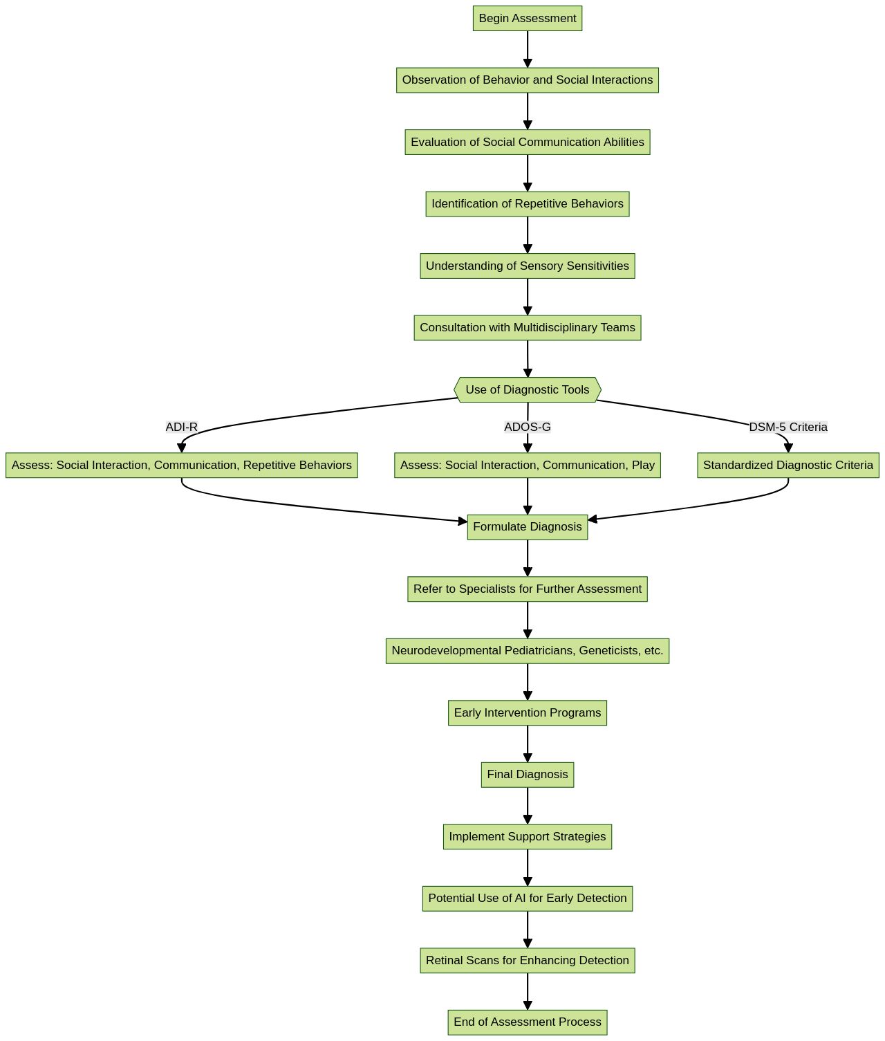 Flowchart: Autism Assessment Process