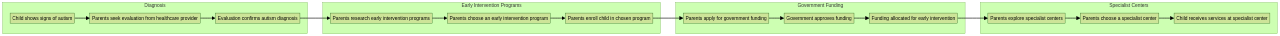 Flowchart of Early Intervention Services for Autism