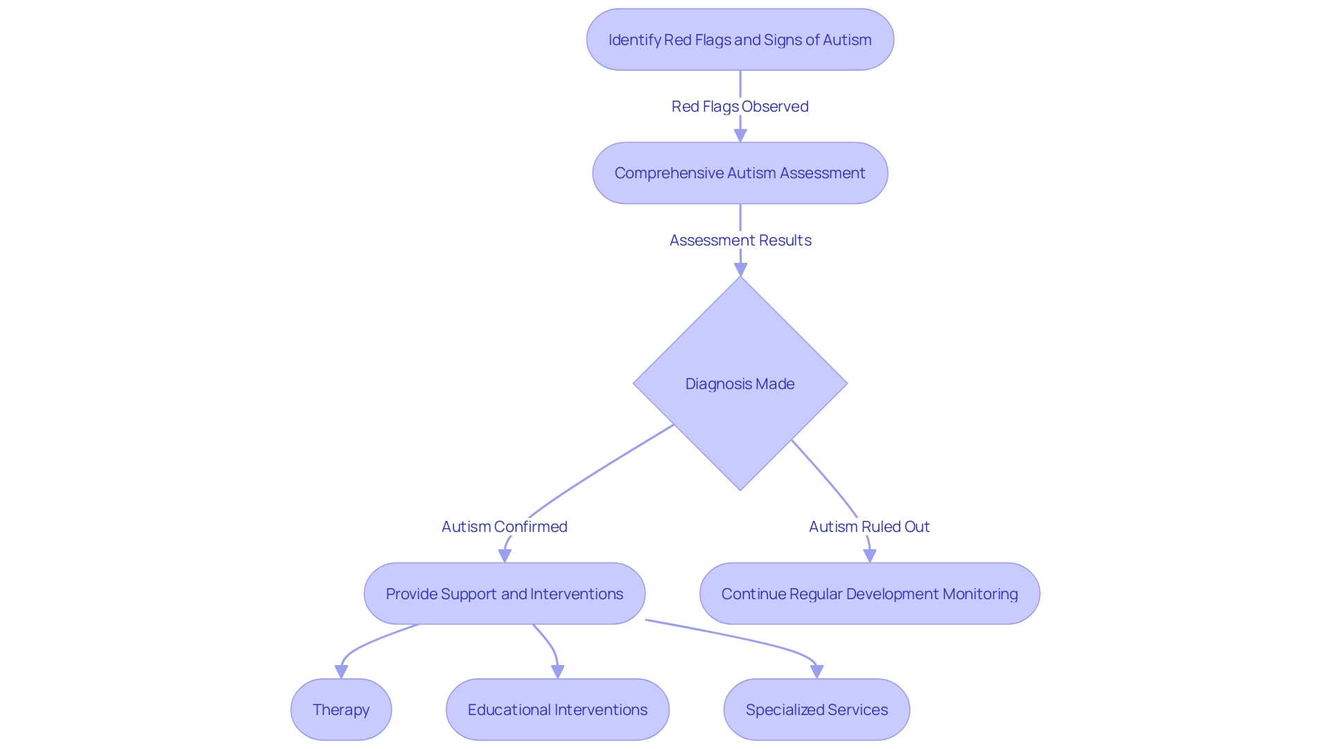 Flowchart: Early Autism Screening and Intervention