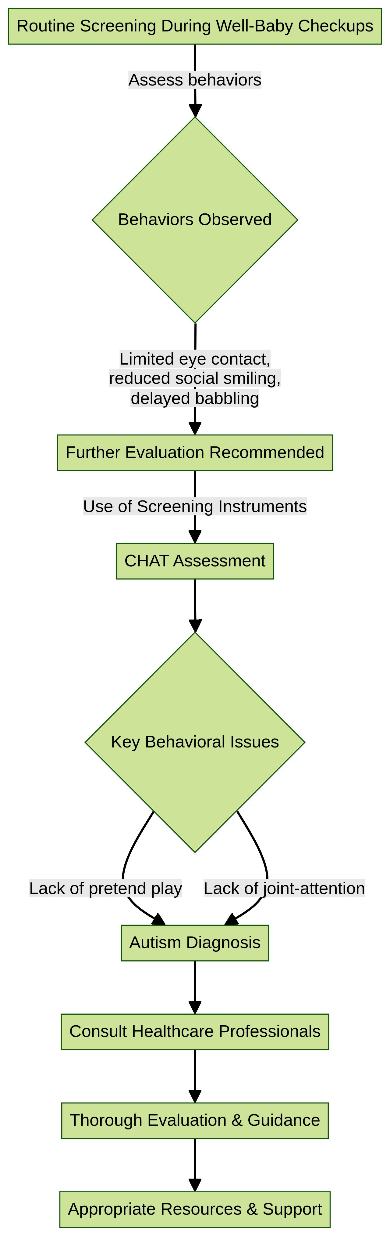 Flowchart: Early Detection of Autism in Infants