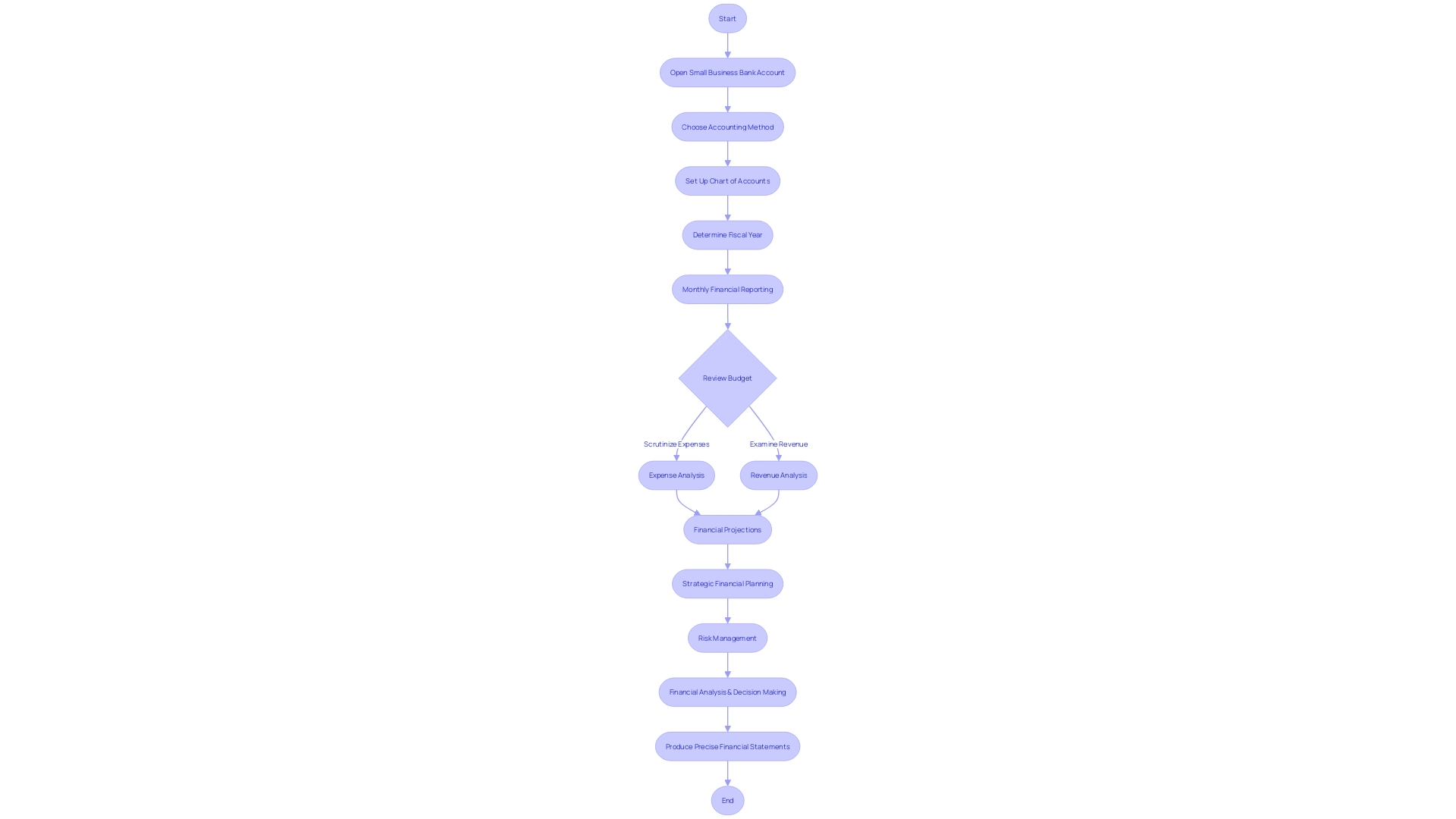 Financial Control Process Flowchart