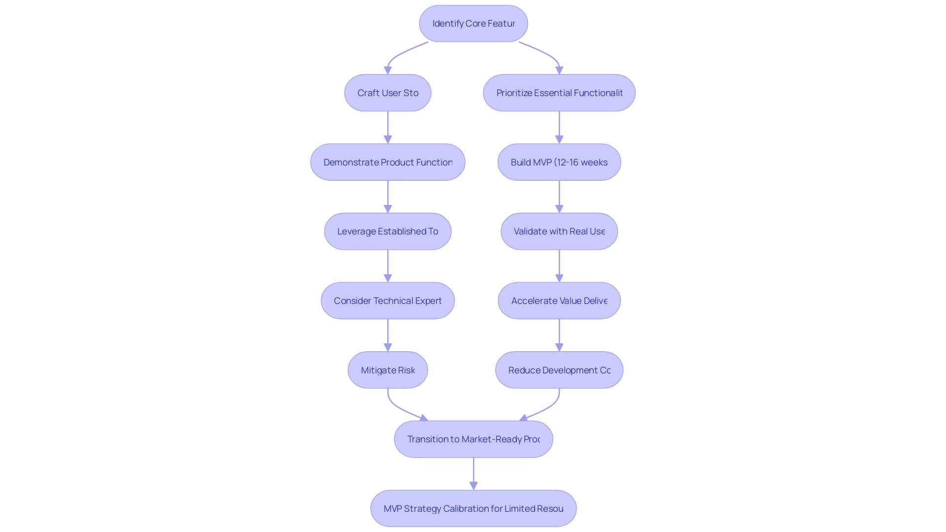 Flowchart: MVP Strategy in Software Development