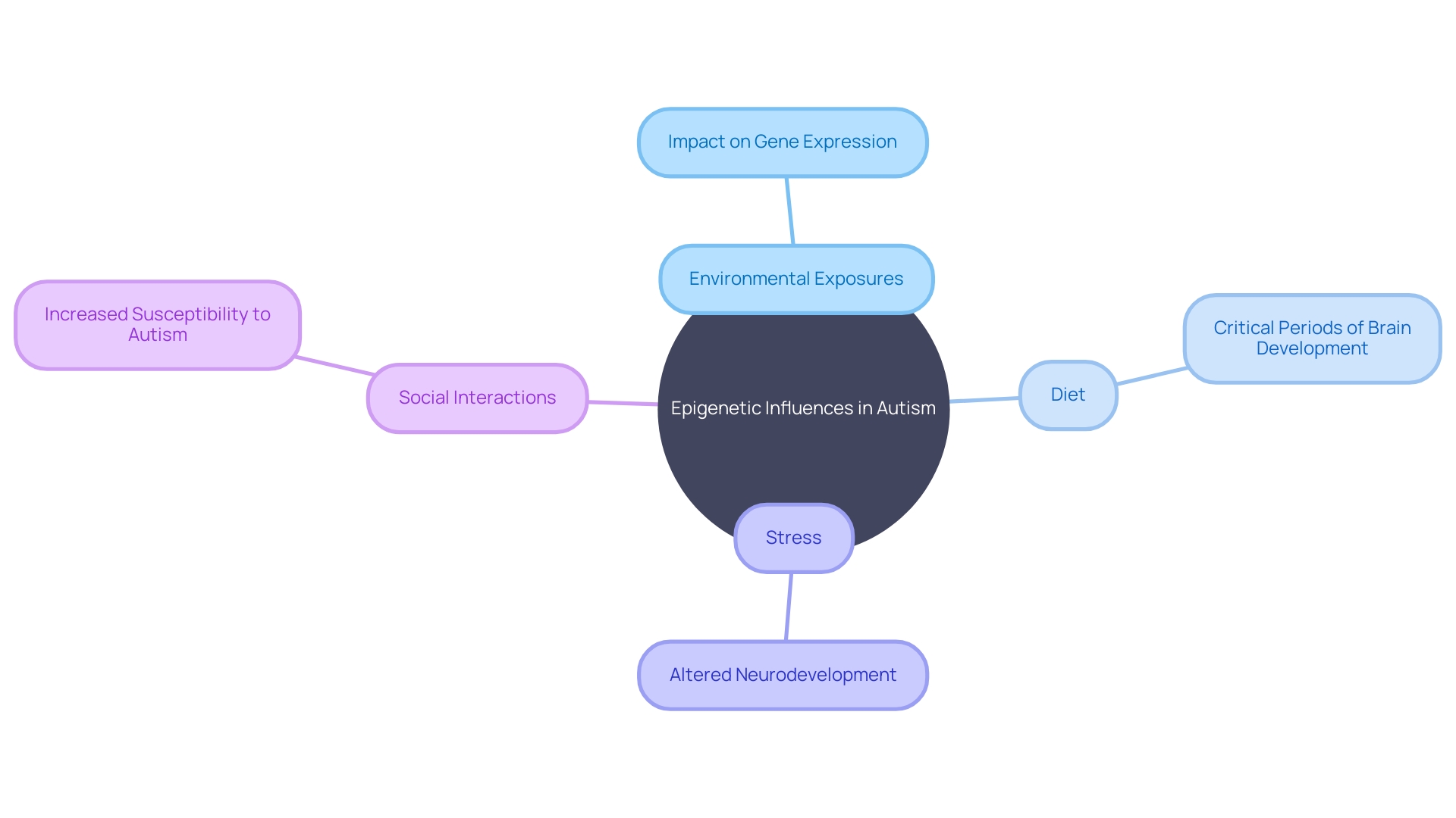 Mind Map: Epigenetic Influences in Autism