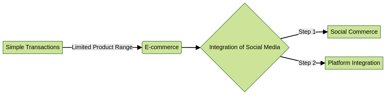 Flowchart of the Evolution of E-commerce